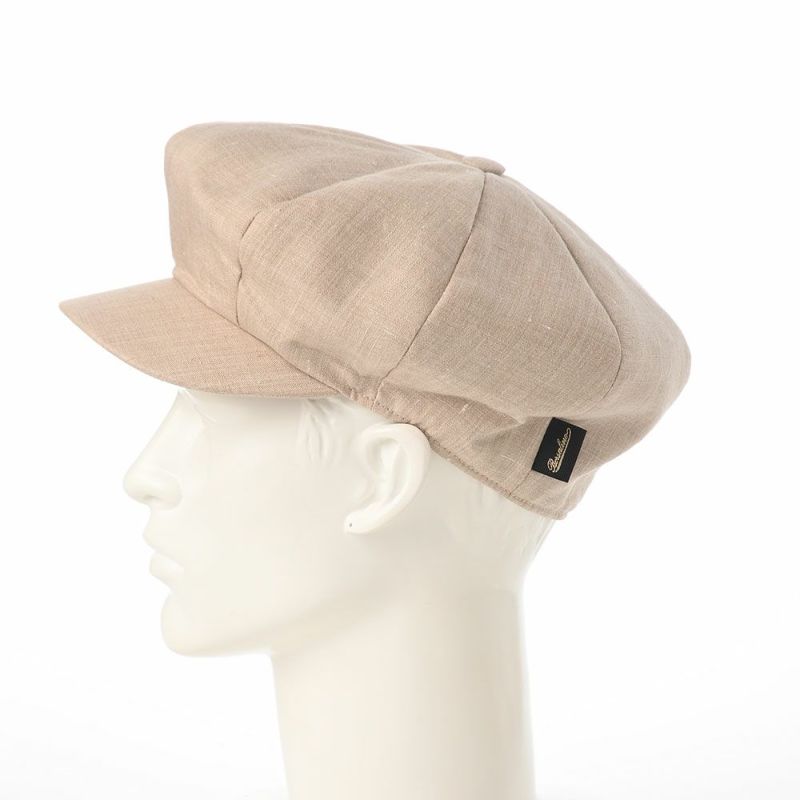 ボルサリーノのキャスケット 8panel Berretto Free Visor Linen（8パネル ベレット フリーバイザー リネン） B15023 ベージュ