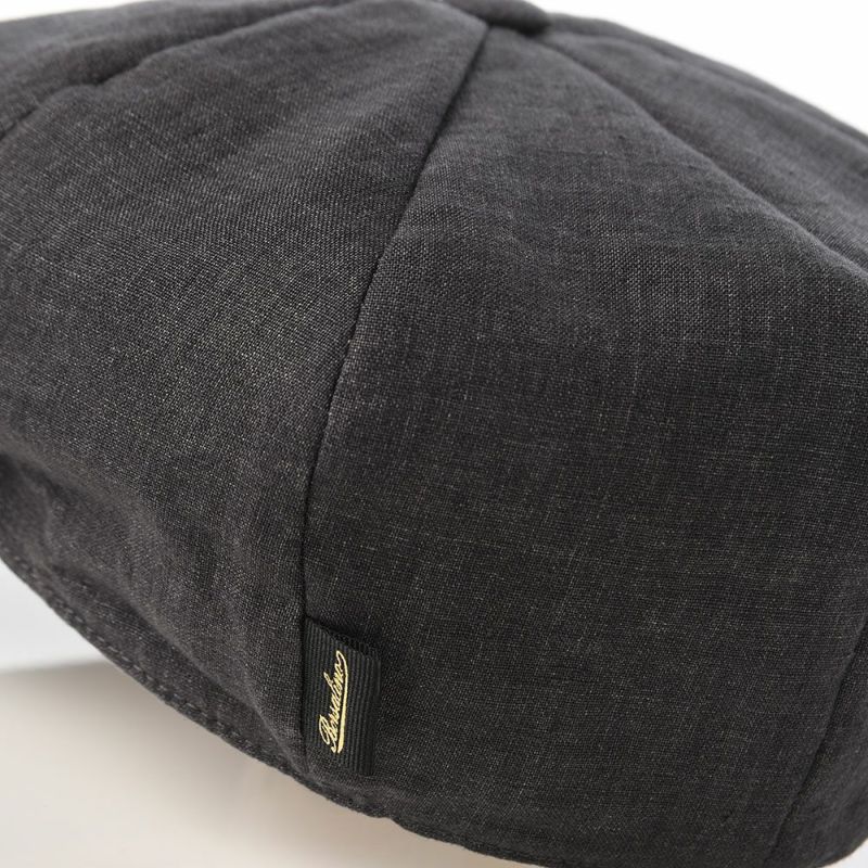 ボルサリーノのキャスケット 8panel Berretto Free Visor Linen（8パネル ベレット フリーバイザー リネン） B15023 ダークグレー