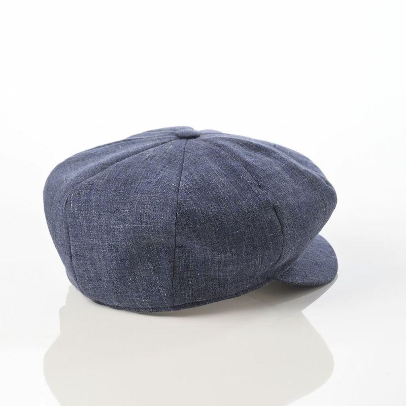 ボルサリーノのキャスケット 8panel Berretto Free Visor Linen（8パネル ベレット フリーバイザー リネン） B15023 ネイビー