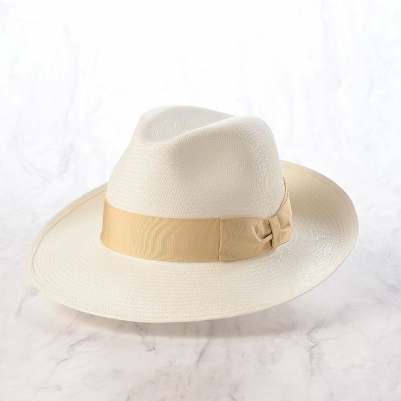 ボルサリーノのパナマハット Panama Fine Larga（パナマファイン ラーガ） 140340 ベージュリボン