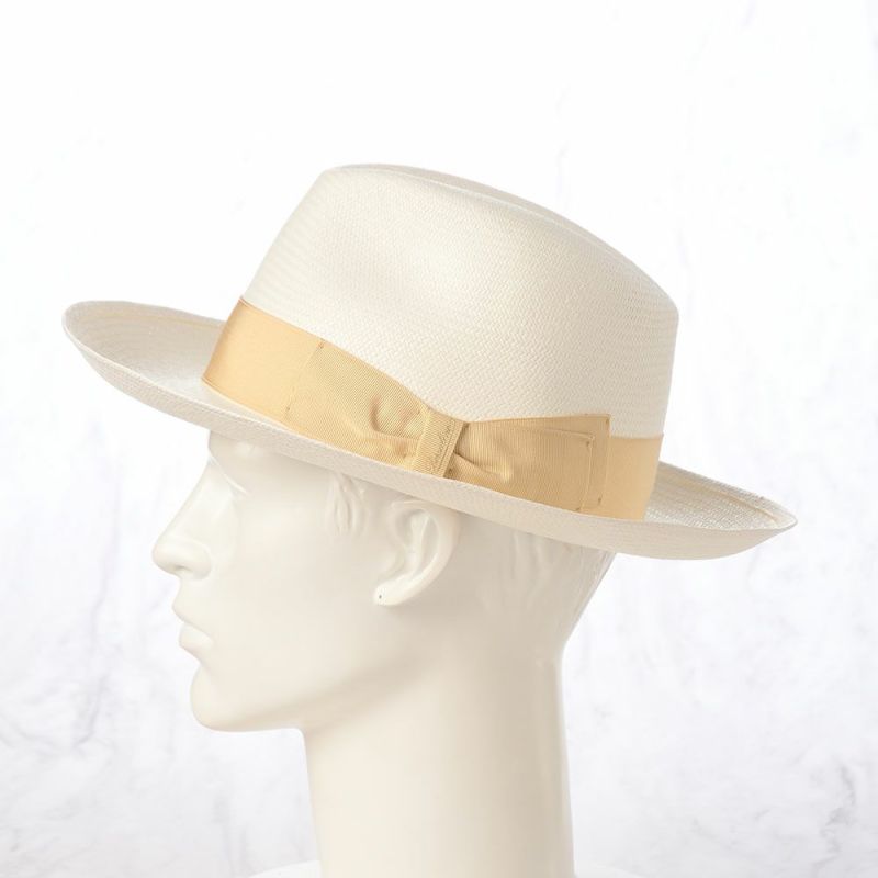 ボルサリーノのパナマハット Panama Fine Larga（パナマファイン ラーガ） 140340 ベージュリボン