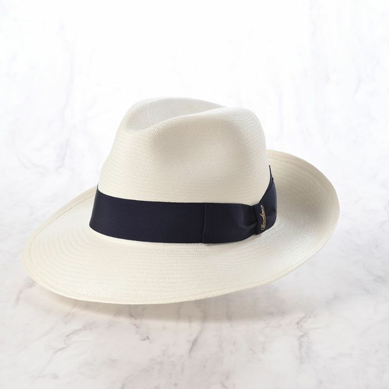 ボルサリーノのパナマハット Panama Fine Larga（パナマファイン ラーガ） 140340 ネイビーリボン