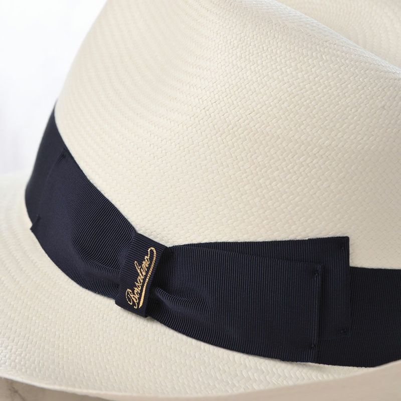 ボルサリーノのパナマハット Panama Fine Larga（パナマファイン ラーガ） 140340 ネイビーリボン