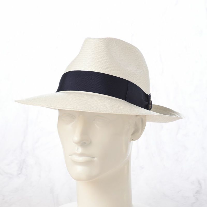 ボルサリーノのパナマハット Panama Fine Larga（パナマファイン ラーガ） 140340 ネイビーリボン