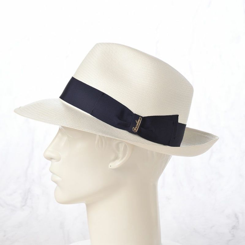 ボルサリーノのパナマハット Panama Fine Larga（パナマファイン ラーガ） 140340 ネイビーリボン