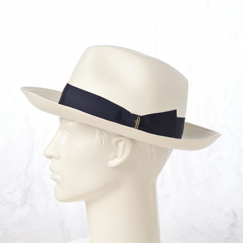 ボルサリーノのパナマハット Panama Fine Larga（パナマファイン ラーガ） 140340 ネイビーリボン