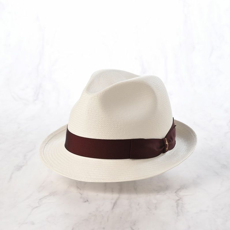 ボルサリーノのパナマハット Panama Fine Piccola（パナマファイン ピッコラ） 141055 ボルドーリボン