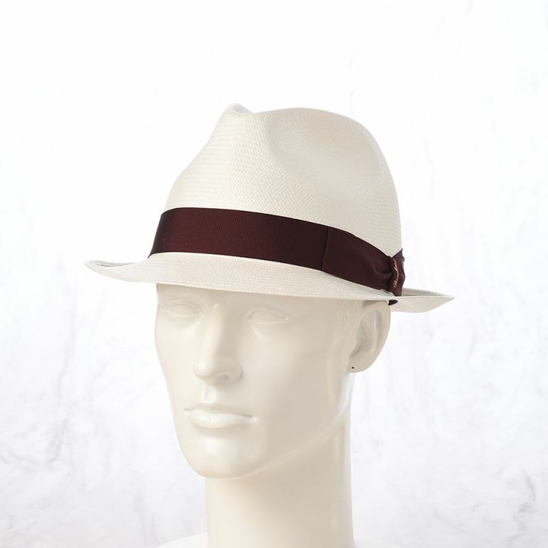 ボルサリーノのパナマハット Panama Fine Piccola（パナマファイン ピッコラ） 141055 ボルドーリボン