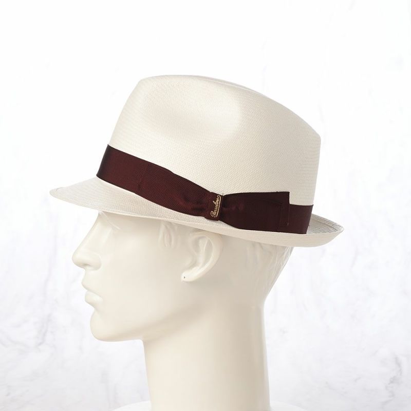 ボルサリーノのパナマハット Panama Fine Piccola（パナマファイン ピッコラ） 141055 ボルドーリボン