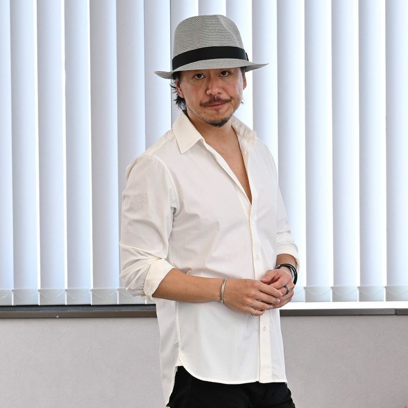 ゴールドファイルのブレードハット Washable Braid Hat（ウォッシャブル ブレードハット） グレー