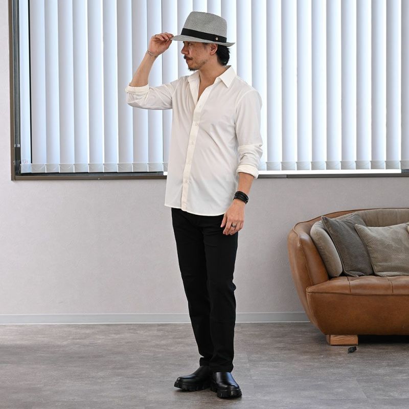 ゴールドファイルのブレードハット Washable Braid Hat（ウォッシャブル ブレードハット） グレー