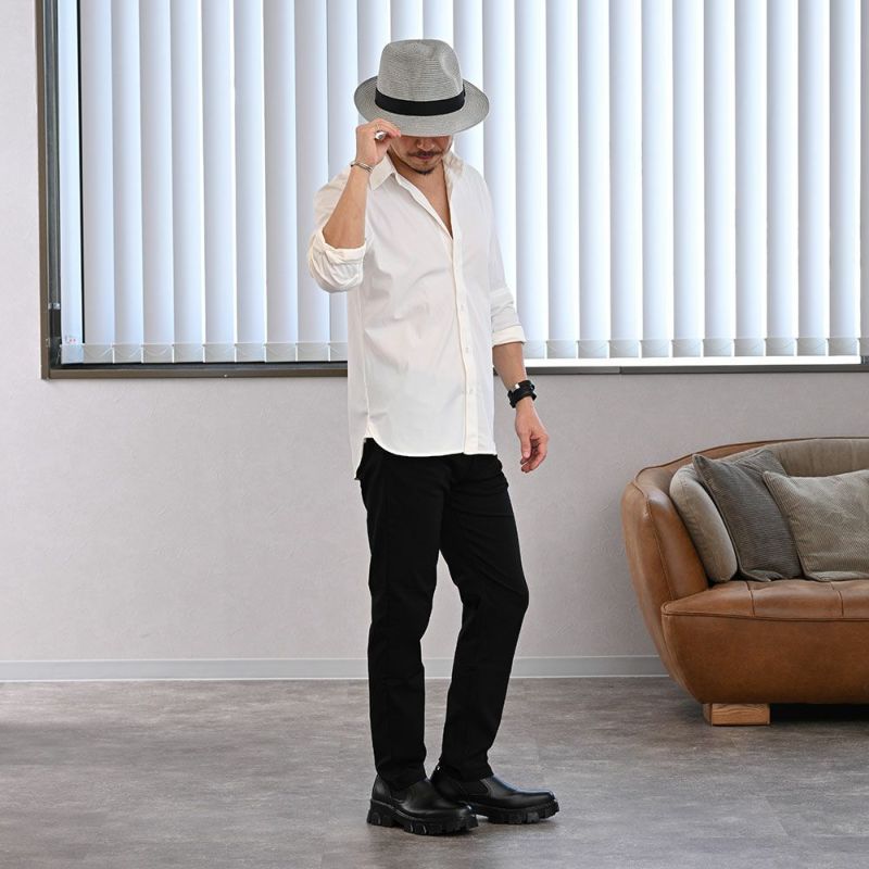 ゴールドファイルのブレードハット Washable Braid Hat（ウォッシャブル ブレードハット） グレー