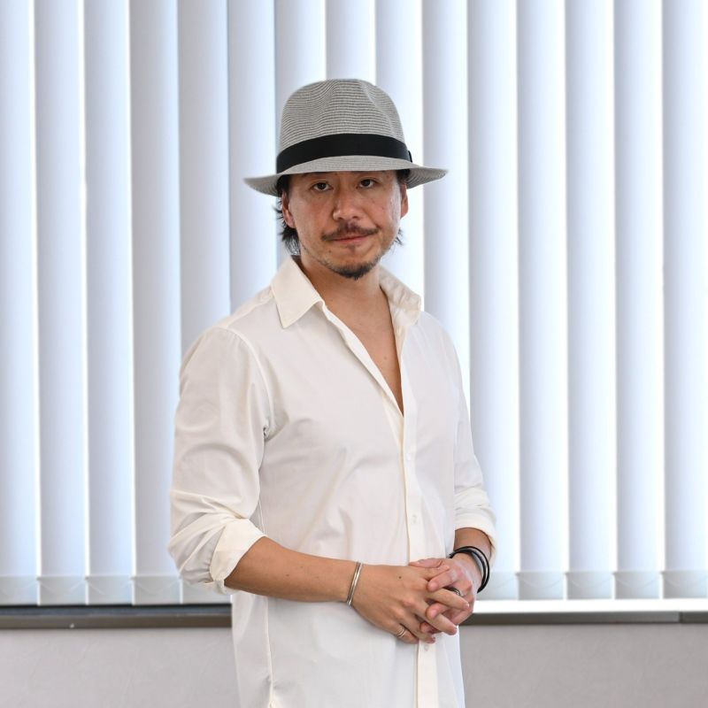 ゴールドファイルのブレードハット Washable Braid Hat（ウォッシャブル ブレードハット） グレー