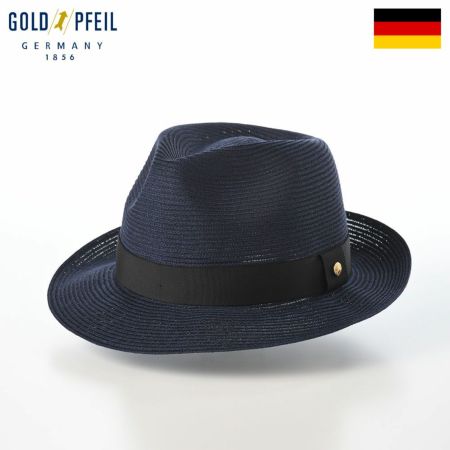 ゴールドファイルのブレードハット Washable Braid Hat（ウォッシャブル ブレードハット） ネイビー