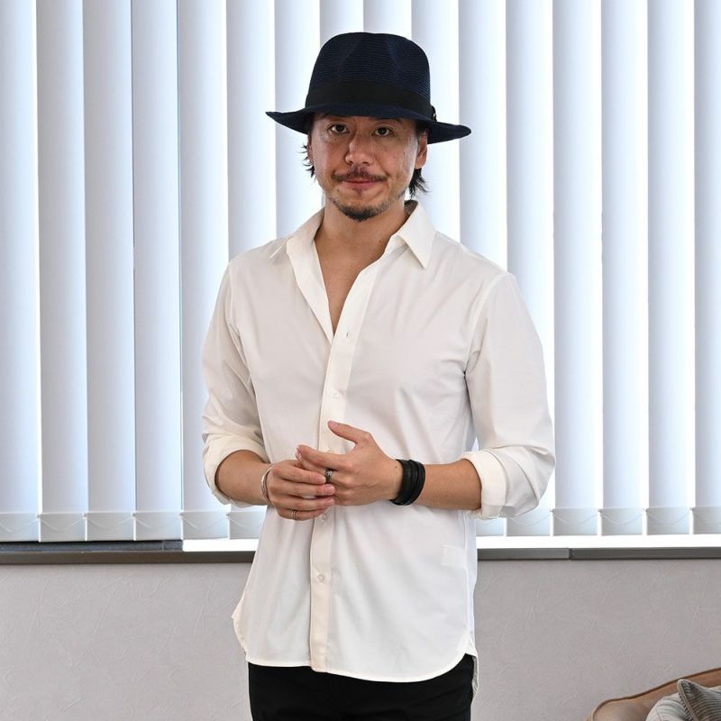ゴールドファイルのブレードハット Washable Braid Hat（ウォッシャブル ブレードハット） ネイビー