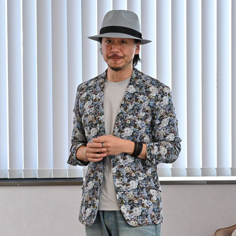 ゴールドファイルのブレードハット Washable Braid Hat（ウォッシャブル ブレードハット） サックス