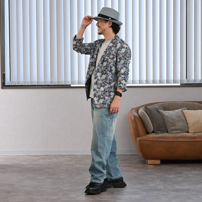 ゴールドファイルのブレードハット Washable Braid Hat（ウォッシャブル ブレードハット） サックス