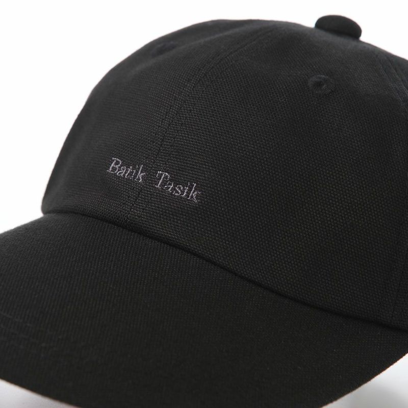 ノルのキャップ Batik Tasik Stitch Long（バティック タシック ステッチ ロング） ブラック