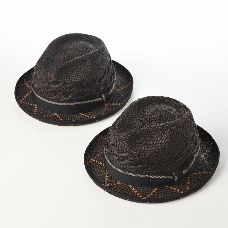 ノルのパナマハット Panama 凸凹（パナマ デコボコ） ブラック