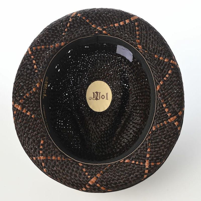 ノルのパナマハット Panama 凸凹（パナマ デコボコ） ブラック