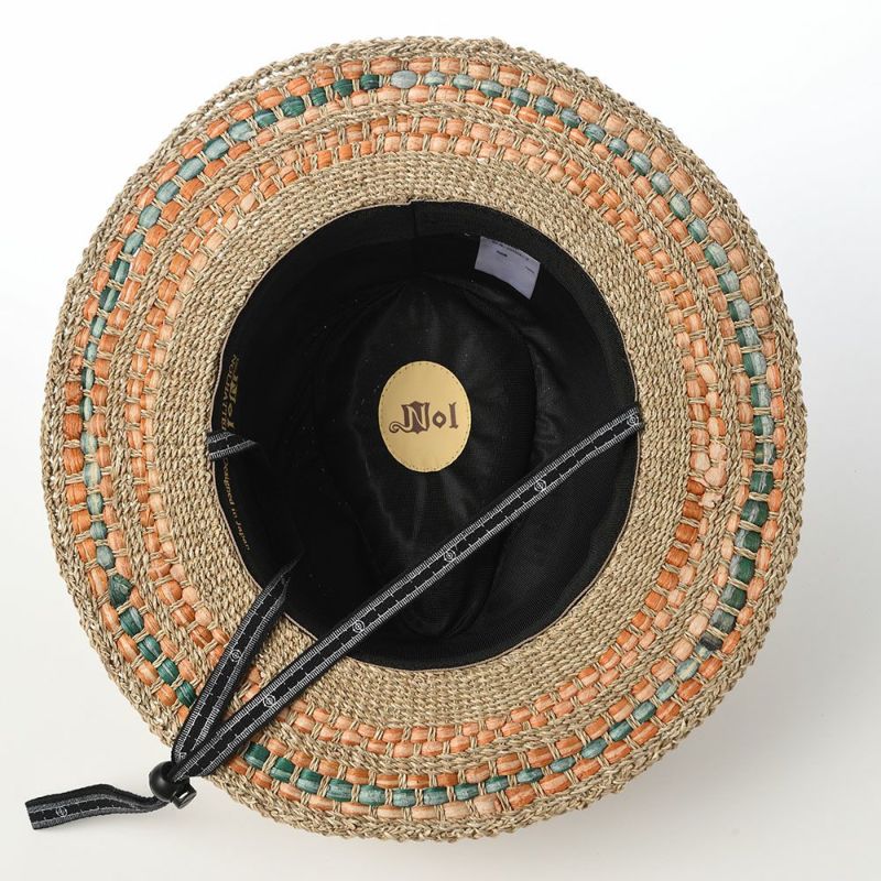 ノルのストローハット パンダンと水草 ナチュラル