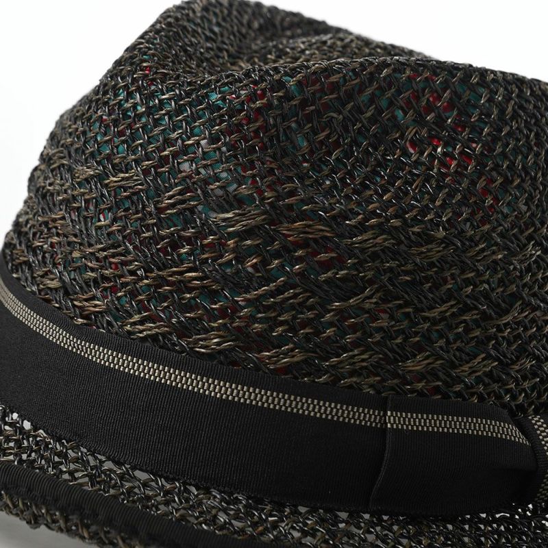 ノルのストローハット Pilin pandan dia（ピリンパンダン ダイア） ブラック