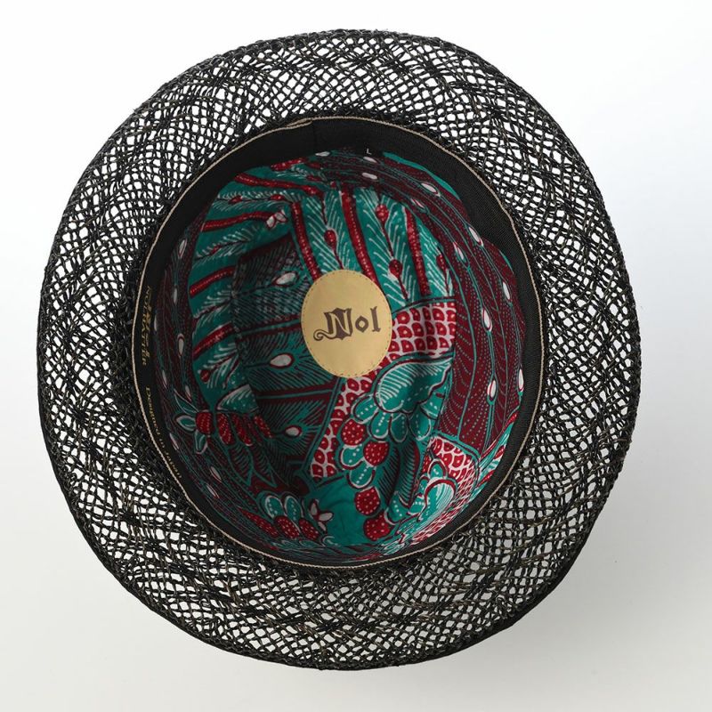 ノルのストローハット Pilin pandan dia（ピリンパンダン ダイア） ブラック