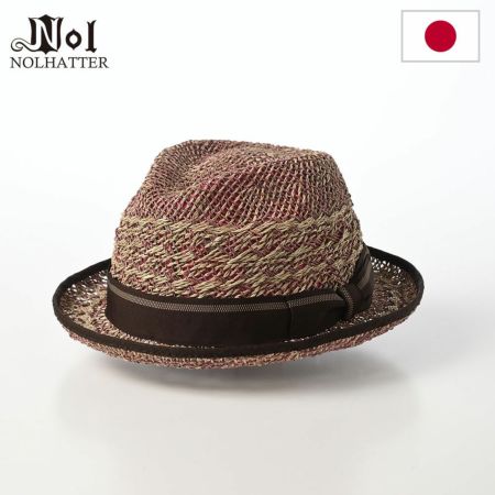 ノルのストローハット Pilin pandan dia（ピリンパンダン ダイア） パープル