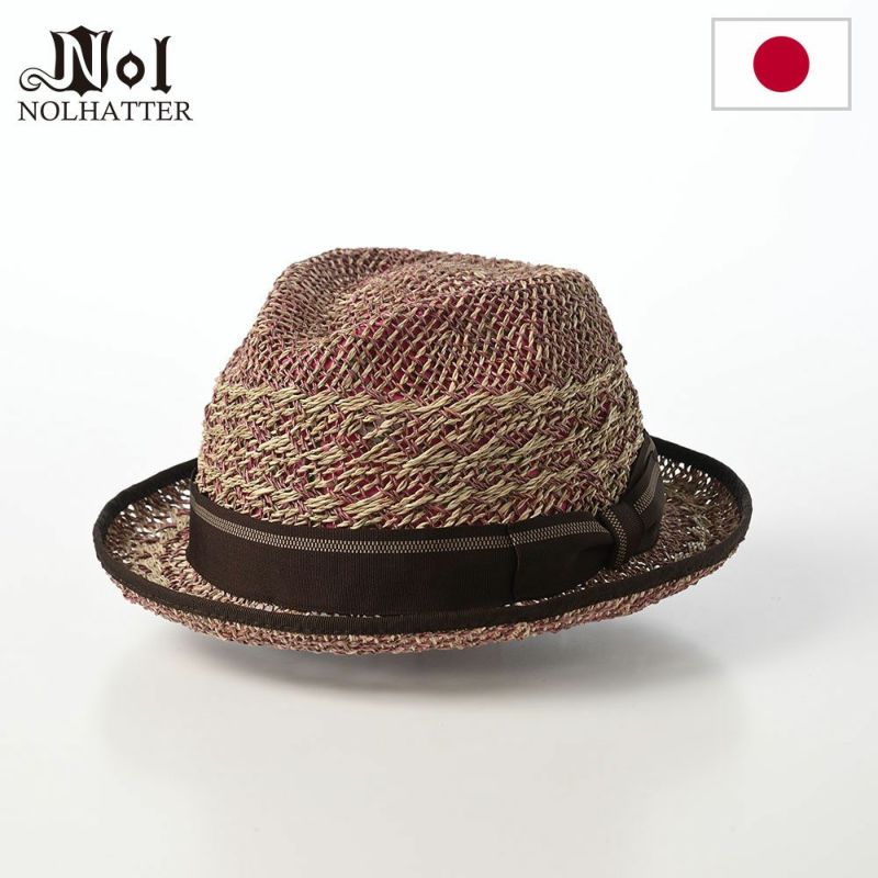 ノルのストローハット Pilin pandan dia（ピリンパンダン ダイア） パープル