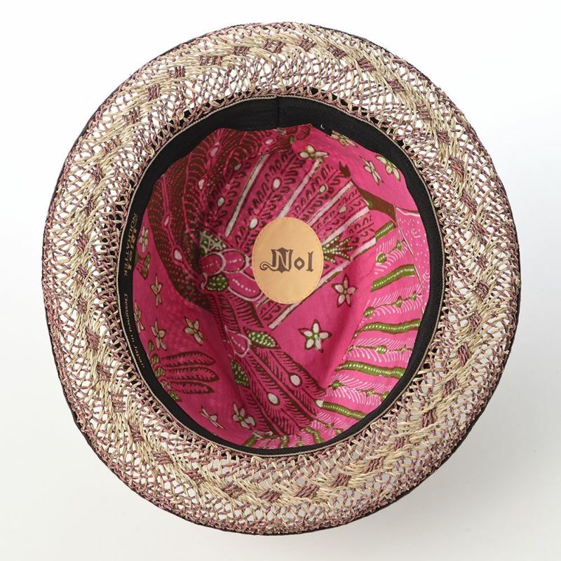 ノルのストローハット Pilin pandan dia（ピリンパンダン ダイア） パープル