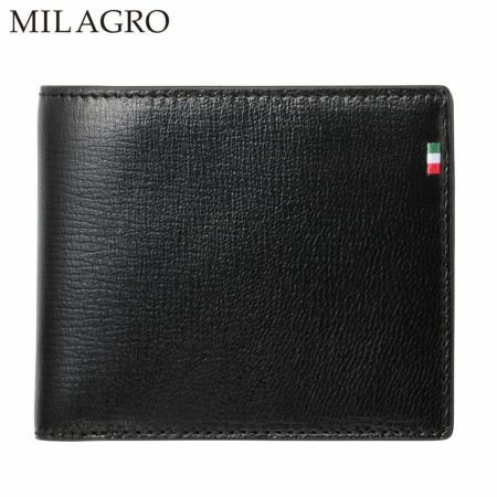 ミラグロの二つ折り財布 Palmellato Goat Leather Wallet（パルメラートゴートレザー ウォレット） CA-PG-653 ブラック
