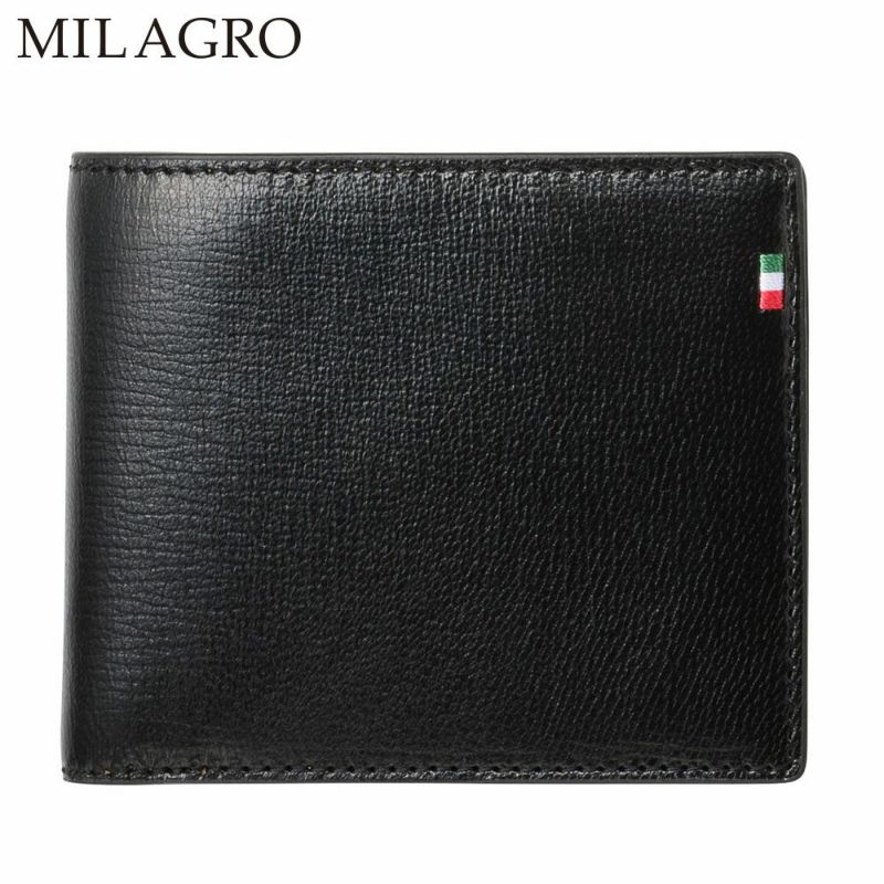 ミラグロの二つ折り財布 Palmellato Goat Leather Wallet（パルメラートゴートレザー ウォレット） CA-PG-653 ブラック
