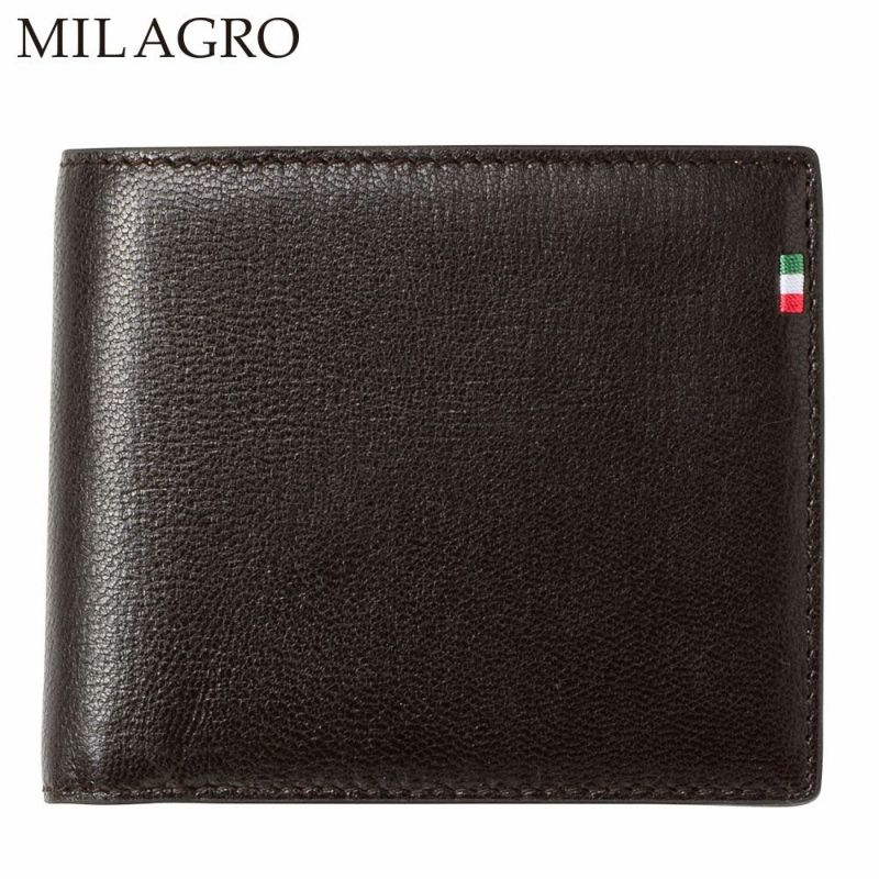 ミラグロの二つ折り財布 Palmellato Goat Leather Wallet（パルメラートゴートレザー ウォレット） CA-PG-653 ダークブラウン