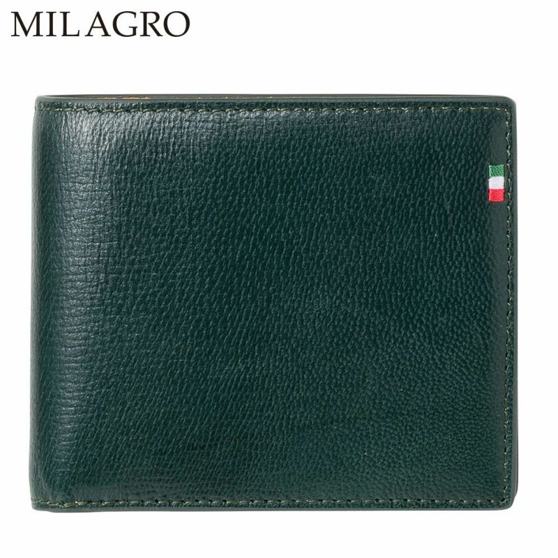 ミラグロの二つ折り財布 Palmellato Goat Leather Wallet（パルメラートゴートレザー ウォレット） CA-PG-653 グリーン