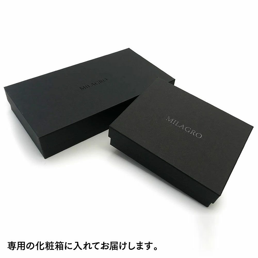 ミラグロの長財布 Palmellato Goat Leather L-zip Wallet（パルメラートゴートレザー L字ファスナー ウォレット） CA-PG-654 ブラック