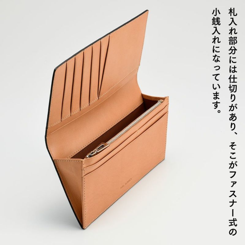 ミラグロの長財布 Palmellato Goat Leather Long Wallet（パルメラートゴートレザー ロング ウォレット） CA-PG-655 ダークブラウン