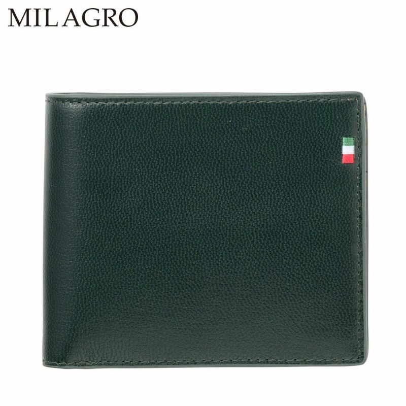 ミラグロの札入れ Palmellato Goat Leather Billfold（パルメラートゴートレザー ２つ折り札入れ） CA-PG-671 グリーン