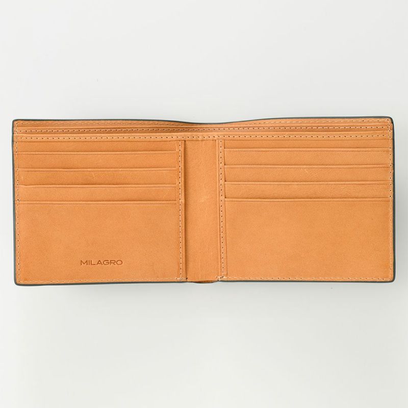 ミラグロの札入れ Palmellato Goat Leather Billfold（パルメラートゴートレザー ２つ折り札入れ） CA-PG-671 グリーン