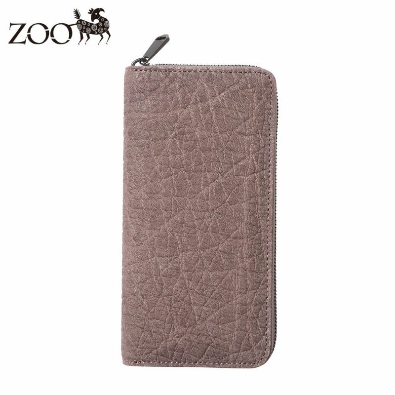 ズーの長財布 ELEPHANT Zip-around Long Wallet（エレファント ジップアラウンド ロングウォレット） ZLW-101 グレージュ