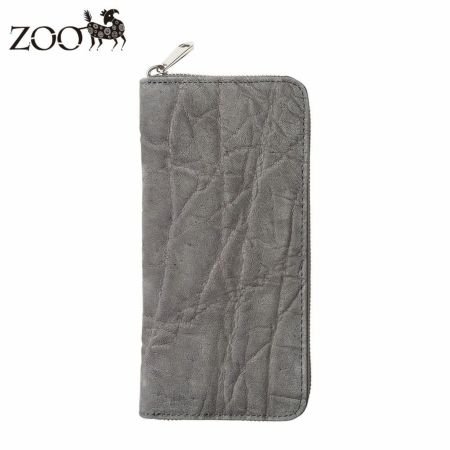 ズーの長財布 ELEPHANT Zip-around Long Wallet（エレファント ジップアラウンド ロングウォレット） ZLW-101 グレー