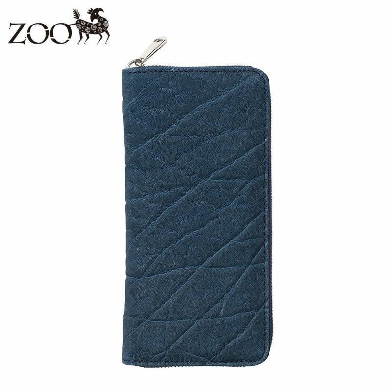 ズーの長財布 ELEPHANT Zip-around Long Wallet（エレファント ジップアラウンド ロングウォレット） ZLW-101 ネイビー