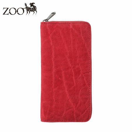 ズーの長財布 ELEPHANT Zip-around Long Wallet（エレファント ジップアラウンド ロングウォレット） ZLW-101 レッド