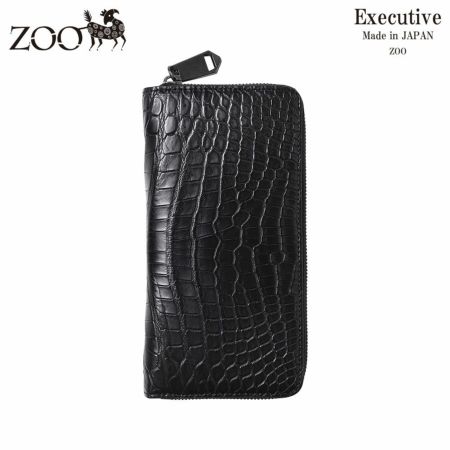 ズーの長財布 POROSUS Zip-around Long Wallet（ポロサス ジップアラウンド ロングウォレット） ZLW-150 ピアノブラック