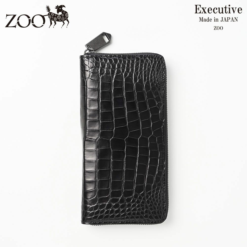 ズーの長財布 POROSUS Zip-around Long Wallet（ポロサス ジップアラウンド ロングウォレット） ZLW-150 ピアノブラック