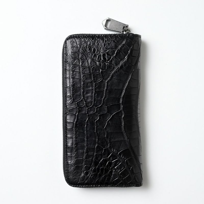 ズーの長財布 POROSUS Zip-around Long Wallet（ポロサス ジップアラウンド ロングウォレット） ZLW-150 ピアノブラック