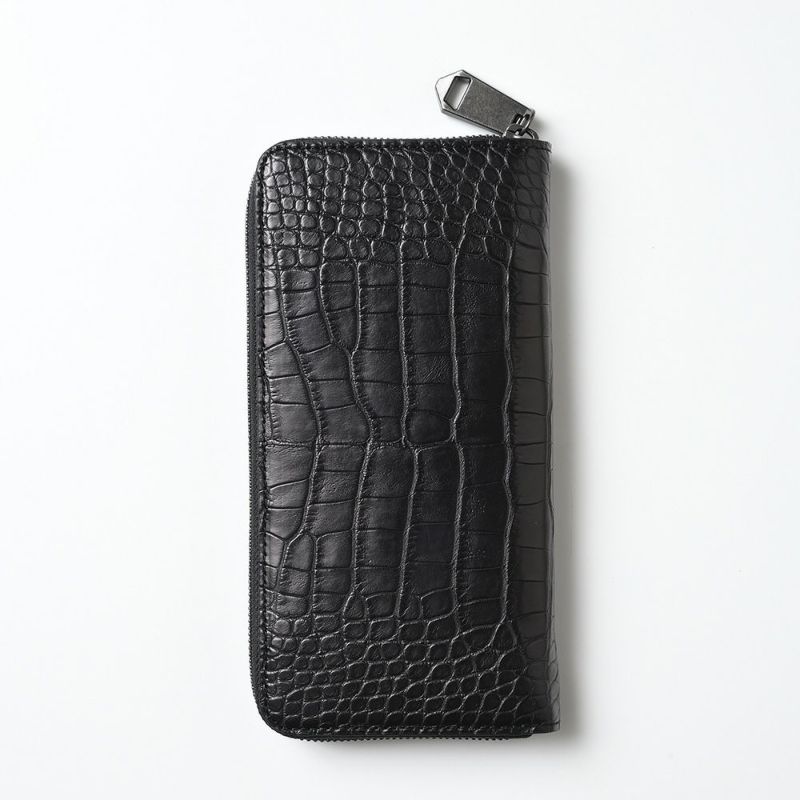 ズーの長財布 ALLIGATOR  Zip-around Long Wallet（アリゲーター ジップアラウンド ロングウォレット） ZLW-151 ピアノブラック