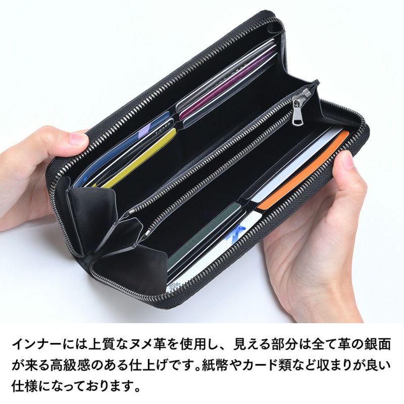 ズーの長財布 ALLIGATOR  Zip-around Long Wallet（アリゲーター ジップアラウンド ロングウォレット） ZLW-151 ピアノブラック