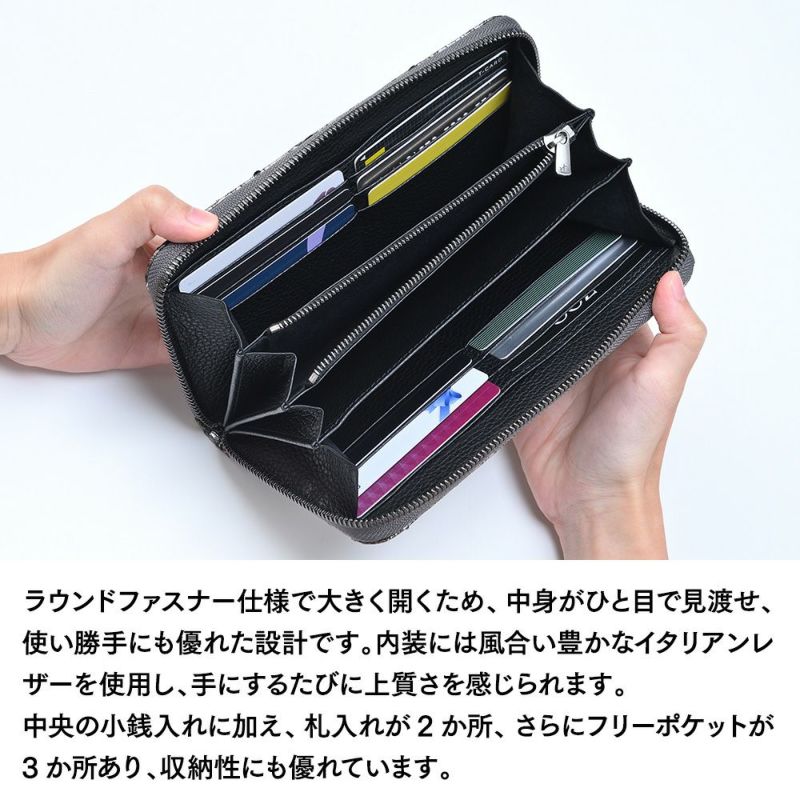 ズーの長財布 DIAMOND PYTHON Zip-around Long Wallet（ダイヤモンドパイソン ジップアラウンド ロングウォレット） ZLW-158 アンティークシルバー