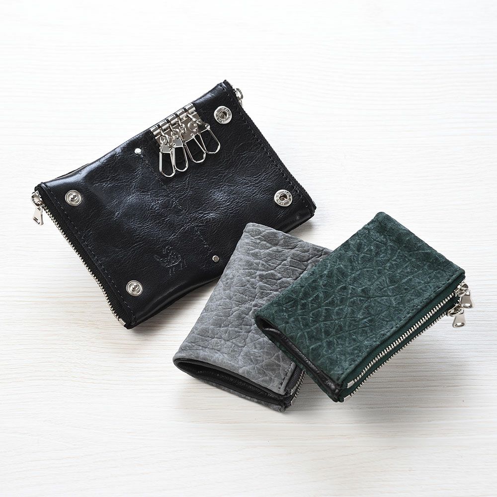 ズーのキーケース HIPPO Wzipper Keycase（ヒッポー ダブルジッパー キーケース） ZKC-061 グリーン