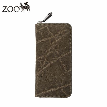 ズーの長財布 ELEPHANT Zip-around Long Wallet（エレファント ジップアラウンド ロングウォレット） ZLW-139 ボトルグリーン